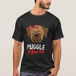 Puggle Mom Mama Hondenliefhebber Vrouwen Gift T-shirt