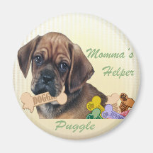 Puggle Momma's helpermagneet