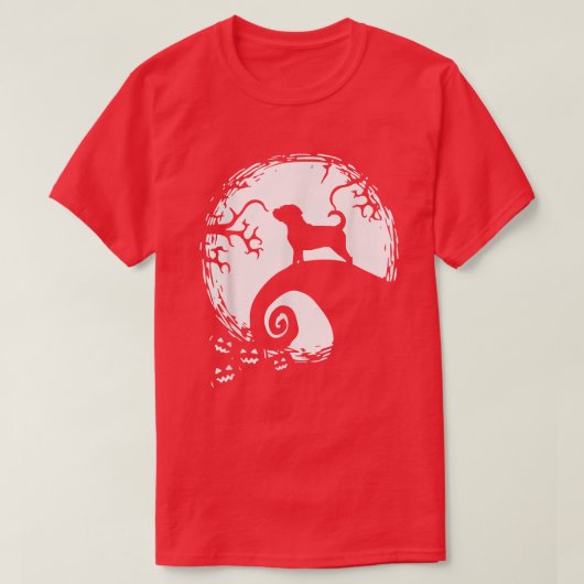 Puggle Moon Halloween T-Shirt (Design voorkant)