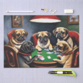 Puggle Poker Party Decoupage Papier (Craft)