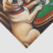 Puggle Poker Party Decoupage Papier (Detail)
