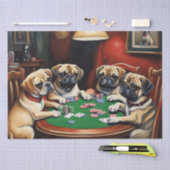Puggle Poker Party Decoupage Papier (Craft)
