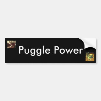 Puggle Power Bumpersticker
