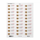 Puggle retouradreslabels etiket (Full Sheet)