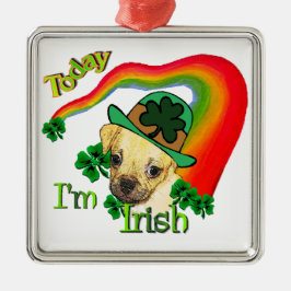 Puggle St. Patrick's Dag Metalen Ornament