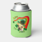 Puggle St Patricks Day Blikjeskoeler (Blikje Achterkant)
