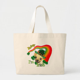 Puggle St. Patrick's Day Grote Tote Bag