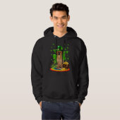 Puggle St Patricks Day Irish Shamrock Dog Loves Hoodie (Voorkant volledig)