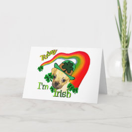 Puggle St Patricks Day Kaart