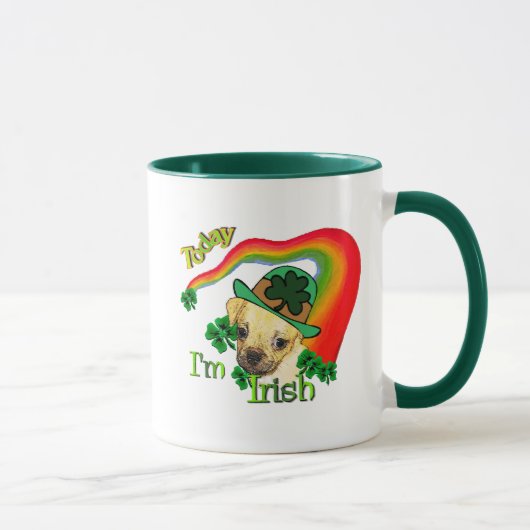 Puggle St Patricks Day Mok (Rechts)