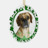 Puggle St Patrick's Day Ornament (Rechts)