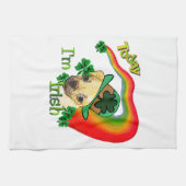 Puggle St. Patrick's Day Theedoek (Horizontaal)