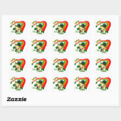 Puggle St Patricks Day Vierkante Sticker (Vel)