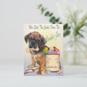 Puggle Stole Cookie van koekjeskaarten Briefkaart (Staand voorkant)