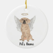 Puggle Sympathie Herdenking Keramisch Ornament (Achterkant)