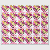 Puggle Valentijnsdag Cadeaupapier (Vlak)