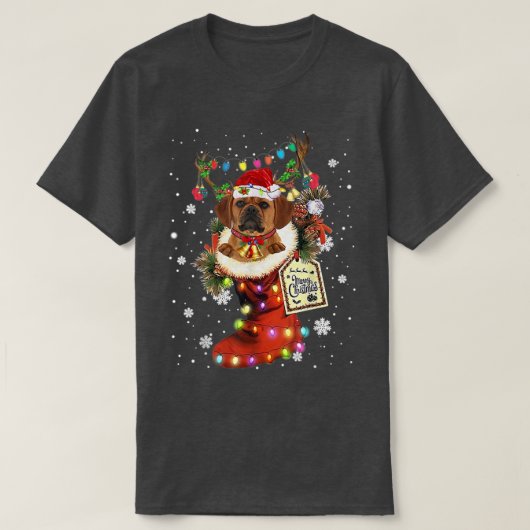 Puggle Xmas - kerstsoep met wiet wintersneeuw T-shirt (Design voorkant)