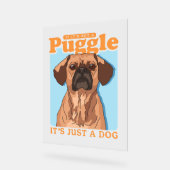 Puggles hondeneigenaar Het is een Puggle Acryl Bord (Hoek)