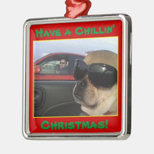 Puggles Ornament met kerstbomen (Links)