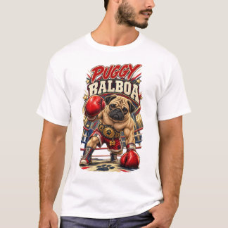 Puggy Balboa Boksen Parodie T-shirt