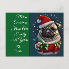 Puggy Claus Collectie Feestdagenkaart