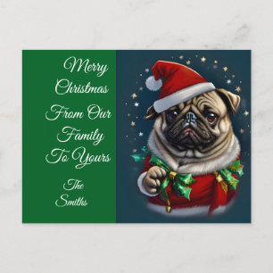 Puggy Claus Collectie Feestdagenkaart