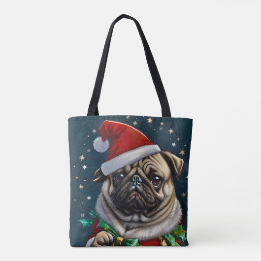 Puggy Claus Collectie Tote Bag (Achterkant)