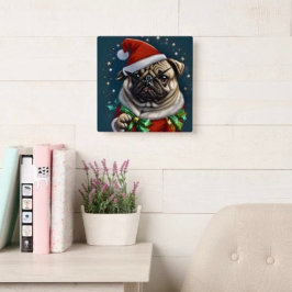 Puggy Claus Collectie Vierkante Klok