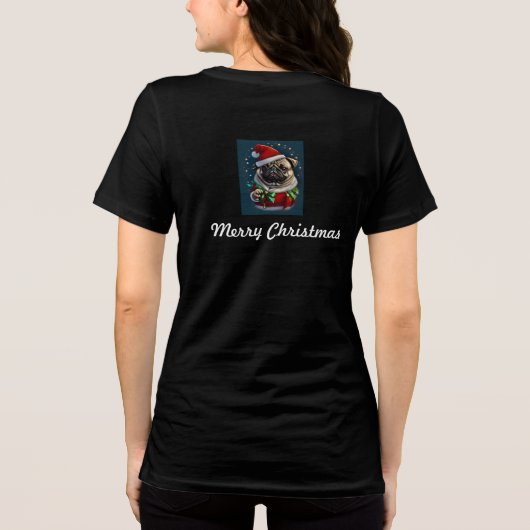 Puggy Claus Collection Tri-Blend Shirt (Achterkant)
