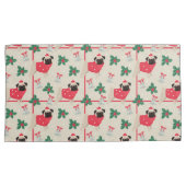 Puggy-kerst-piloten Kussensloop (Voorkant-Rechts)