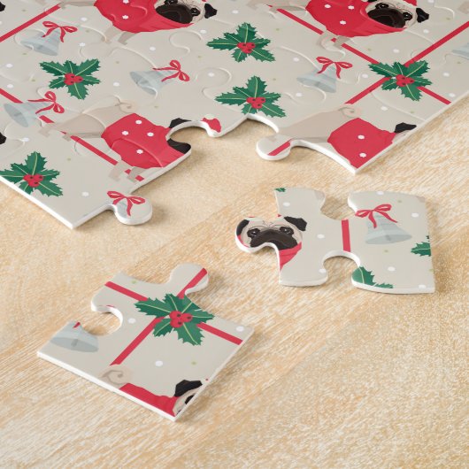 Puggy Kerst Puzzel Legpuzzel (Zijkant)