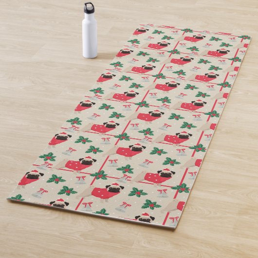 Puggy Kerst Yoga Mat (In situ)