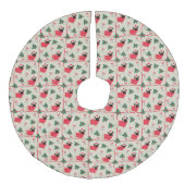 Puggy kerstboomrok imitatie linnen kerstboom kleed (Voorkant)