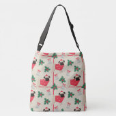 Puggy-kerstdraagtas voor kruiskoppen crossbody tas (Achterkant)