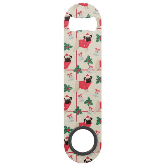 Puggy kerstflesopener speed flessenopener (Achterkant)