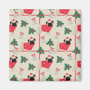 Puggy kerstmagneet magneet