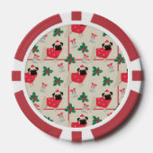 Puggy Kerstmis Poker Chips (Voorkant)