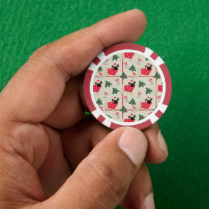 Puggy Kerstmis Poker Chips
