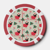 Puggy Kerstmis Poker Chips (Achterkant)