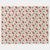 Puggy Kerstvliesdekens Fleece Deken (Voorkant (Horizontaal))
