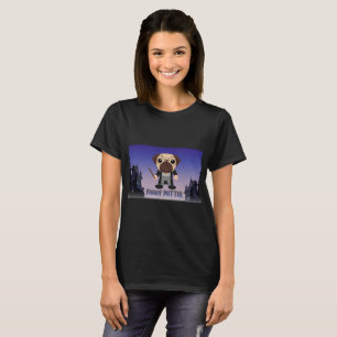 Puggy Potter bij pugwarts T-shirt