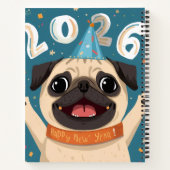 “Puggy Stardust 2026: Deluxe Spiral Notebook  Notitieboek (Achterkant)