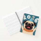 “Puggy Stardust 2026: Deluxe Spiral Notebook  Notitieboek (Binnen)