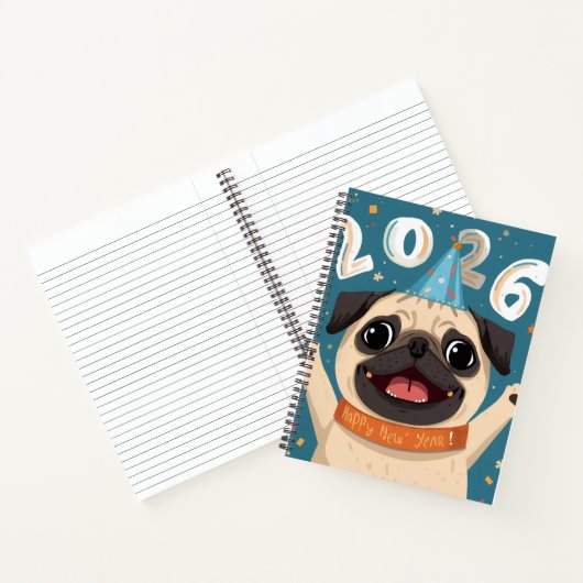 “Puggy Stardust 2026: Deluxe Spiral Notebook  Notitieboek (Binnen)
