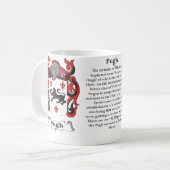 Pugh, de oorsprong, de betekenis en de crest koffiemok (Voorkant links)