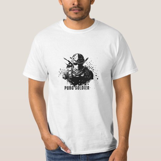 Pugh soldier T-shirt voor gamers (Voorkant)