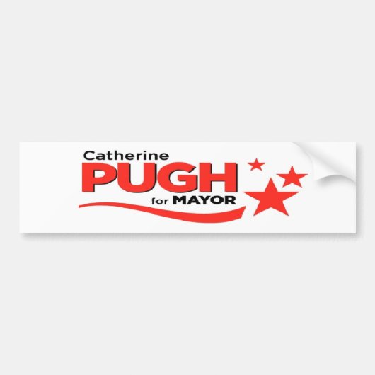 Pugh voor burgemeester Bumpersticker (Voorkant)