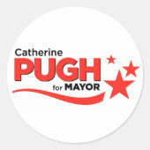 Pugh voor burgemeester Stickers (Voorkant)