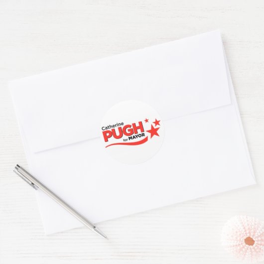 Pugh voor burgemeester Stickers (Envelop)