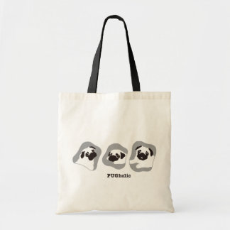 PUGholic MONO　パグ Tote Bag
